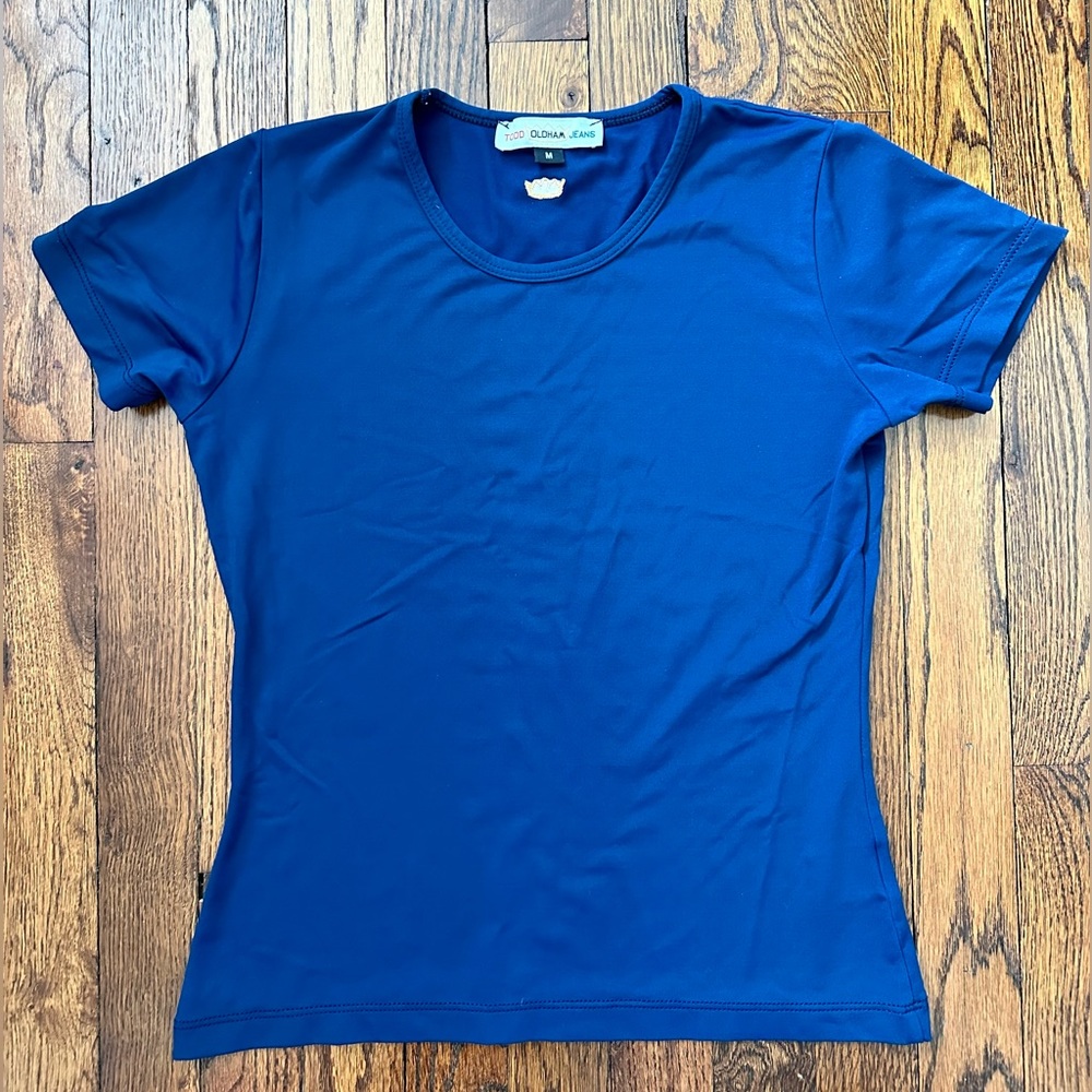 Vintage Todd Oldham Luxury T-shirt Blue Medium